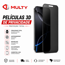 Película de Vidro 3D PRIVACIDADE IPHONE 17 PRO MAX