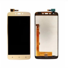 Tela Display Frontal Moto C Plus Xt1726 Xt1723 Dourado Original Oled  DLA