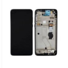 Tela Display Frontal Moto G8 Power Xt2041 Preto Com Aro PREMIUM PW