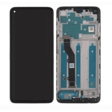 Tela Display Frontal Moto G9 Plus xt2087 Preto Com Aro Original  Oled PW
