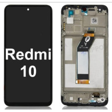 Tela Display Frontal Xiaomi Redmi 10  21061119dg 21061119al Preto Original Oled Com Aro PW