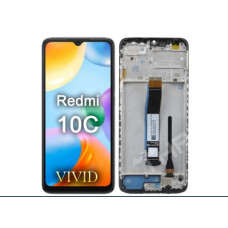 Tela Display Frontal Xiaomi Redmi 10C Redmi 10 Power 220333gag Pocophone C40 Preto com Aro Original Oled PW