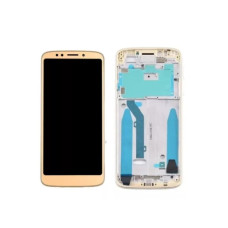 Tela Motorola G6 Play XT1922 E5 XT1944 Dourado com Aro