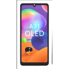 Tela Samsung A31 A315 Preto com Aro Original Oled Lcd Reduzido
