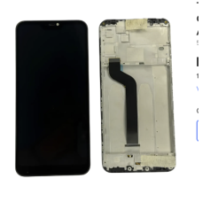 Tela Xiaomi Mi A2 Lite M1805D1SG 6 Pro M1805D1SE Preto com Aro